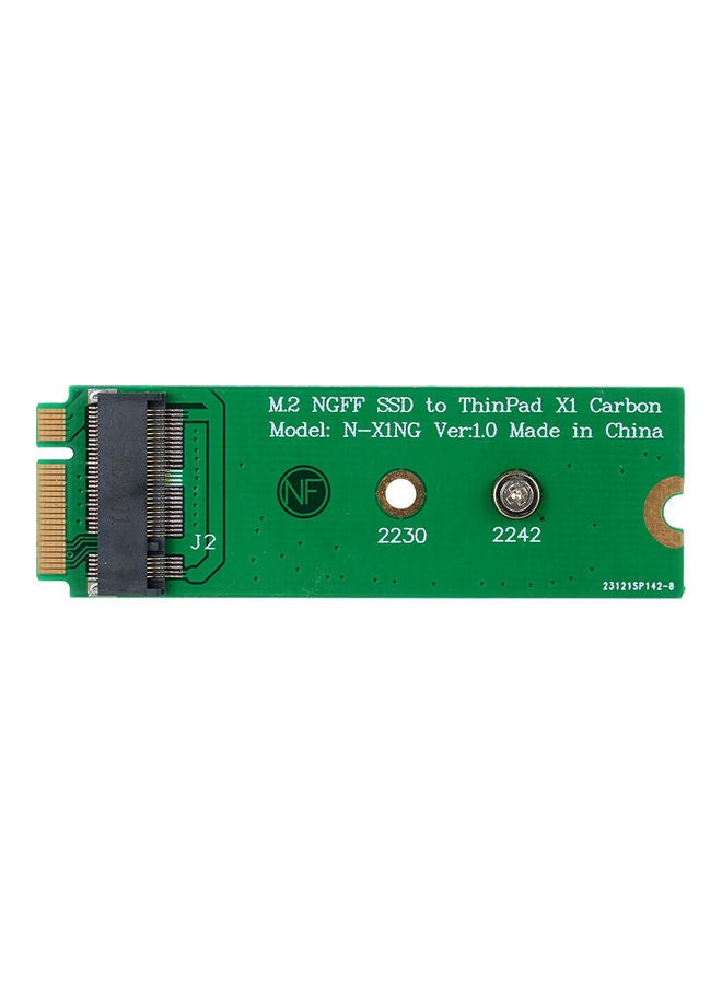Generic NGFF M.2 to X1 Carbon 2013 Notebook SSD Converter Adapter Card Green/Black  - Image 4
