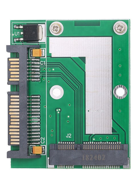 Mini PCI-e SSD to 2.5in SATA3 Interface Converter Adapter Card Green/Black