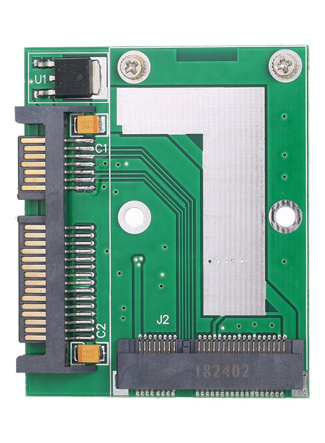 Generic Mini PCI-e SSD to 2.5in SATA3 Interface Converter Adapter Card Green/Black  - Image 1