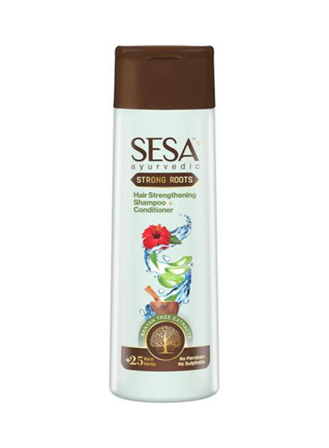سيسا شامبو وبلسم أيورفيدي يقوي الشعر من الجذور ويحميه من التساقط - 25 عشبة - خالي من الكبريتات والبارابين شفاف 200ملليلتر - Image 1