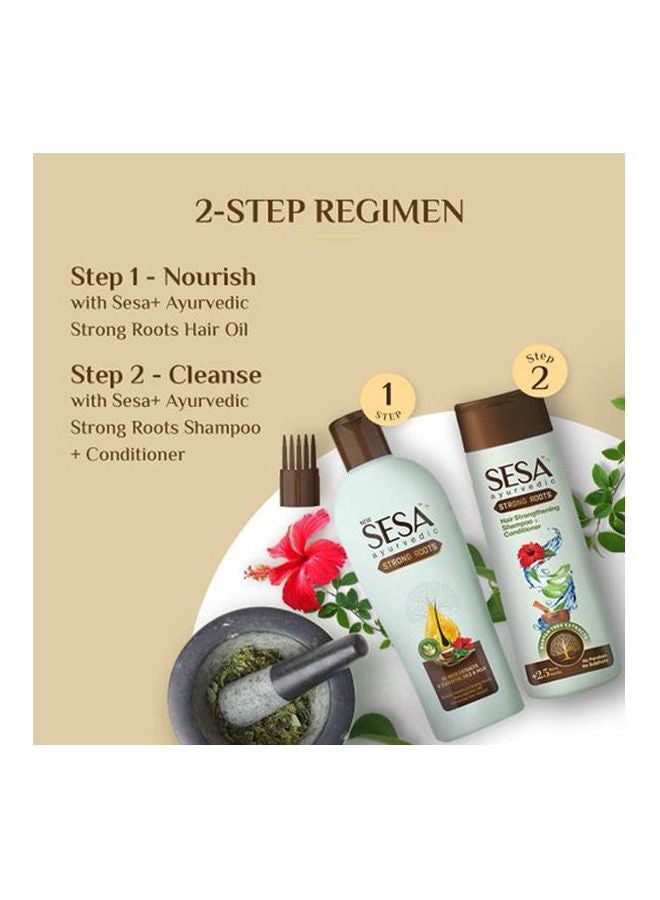 سيسا شامبو وبلسم أيورفيدي يقوي الشعر من الجذور ويحميه من التساقط - 25 عشبة - خالي من الكبريتات والبارابين شفاف 200ملليلتر - Image 3
