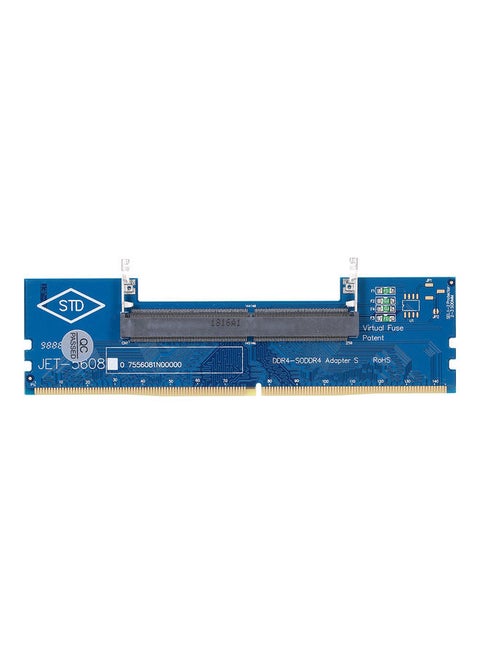 DDR4 Laptop SO-DIMM to Desktop Adapter Card Blue/Black