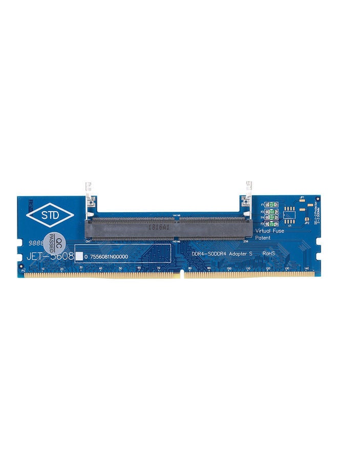Generic DDR4 Laptop SO-DIMM to Desktop Adapter Card Blue/Black  - Image 1