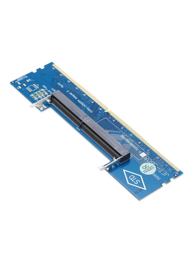 Generic DDR4 Laptop SO-DIMM to Desktop Adapter Card Blue/Black  - Image 2