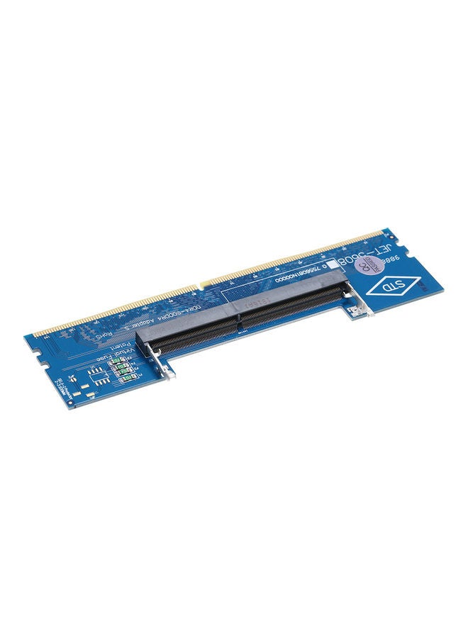 Generic - DDR4 Laptop SO-DIMM to Desktop Adapter Card Blue/Black - Image 1