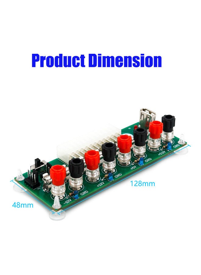 Generic - 20/24 Pins ATX Desktop PC Power Breakout Adapter Multicolour - Image 1