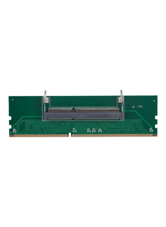 Generic DDR3 Laptop to Desktop DDR3 Memory RAM Connector Adapter Card Green/Black  - Image 1