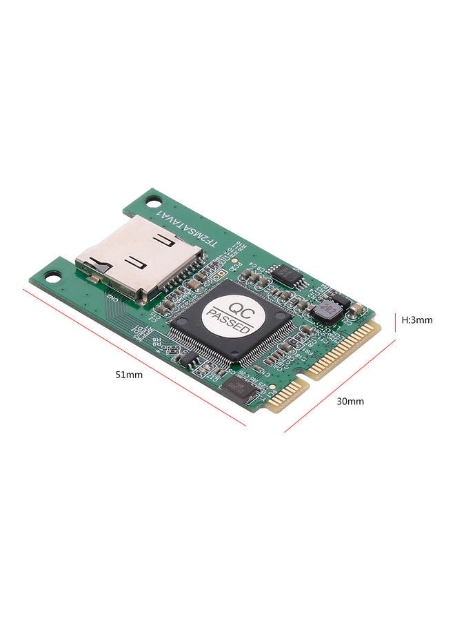Generic MSATA to TF MicroSD Adapter Cards Laptops Converter Multicolour  - Image 2
