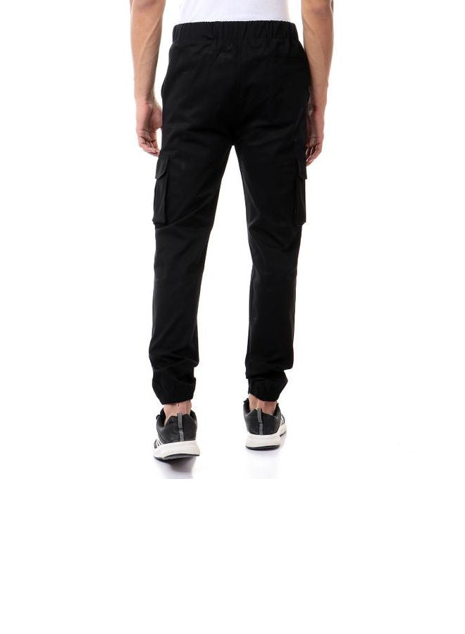 Caesar Casual Drawstring Sweatpants Black  - Image 3