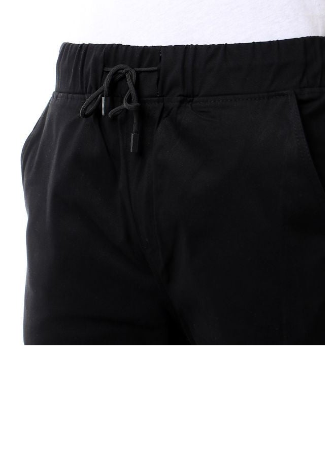 Caesar Casual Drawstring Sweatpants Black  - Image 4