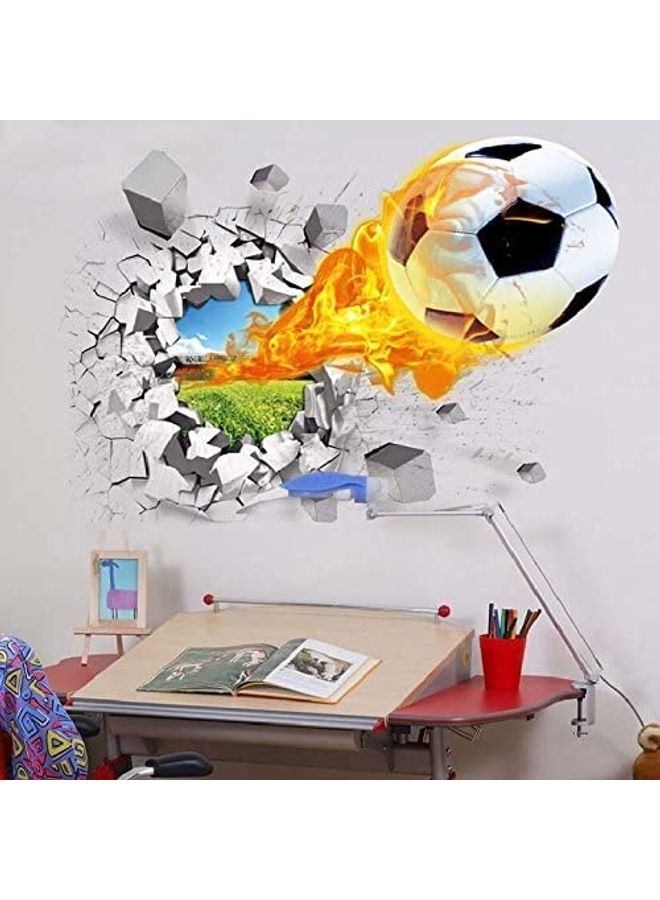 ملصق جداري ثلاثي الأبعاد لكرة تكسر الحائط. متعدد الألوان 50x70سم - Image 3