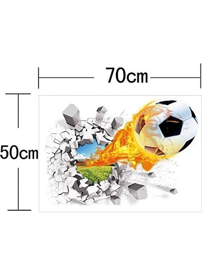 ملصق جداري ثلاثي الأبعاد لكرة تكسر الحائط. متعدد الألوان 50x70سم - Image 4