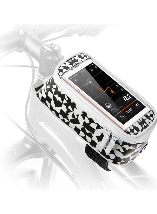 Generic Waterproof Touch Front Frame Tube Bicycle Pouch 16x5x9cm  - Image 1