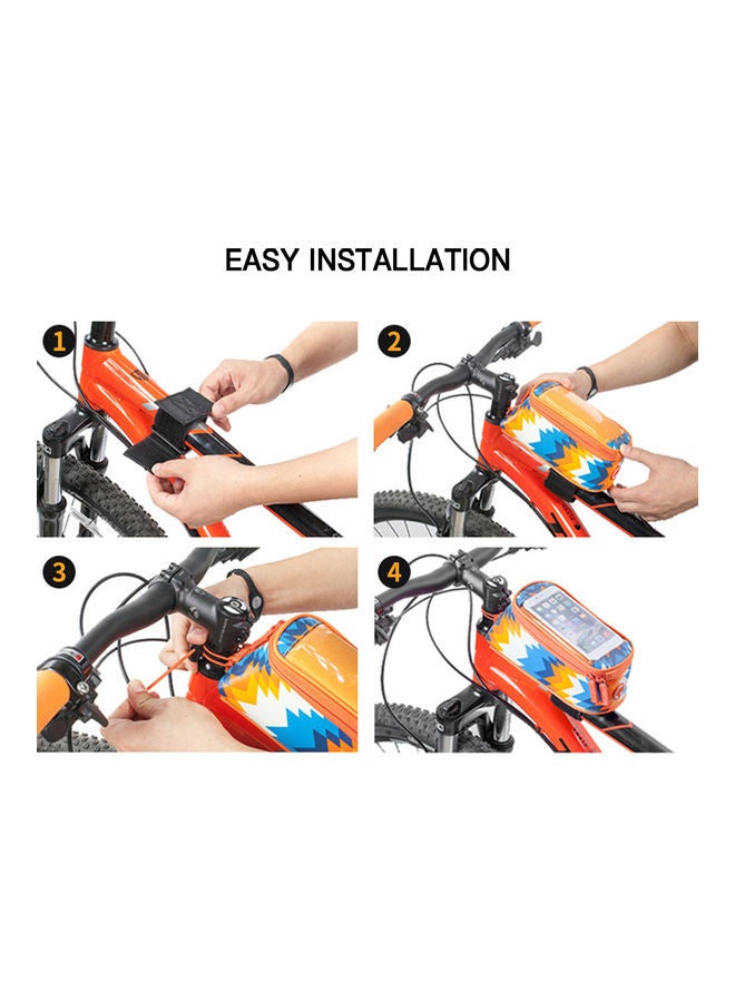 Generic Waterproof Touch Front Frame Tube Bicycle Pouch 16x5x9cm  - Image 5