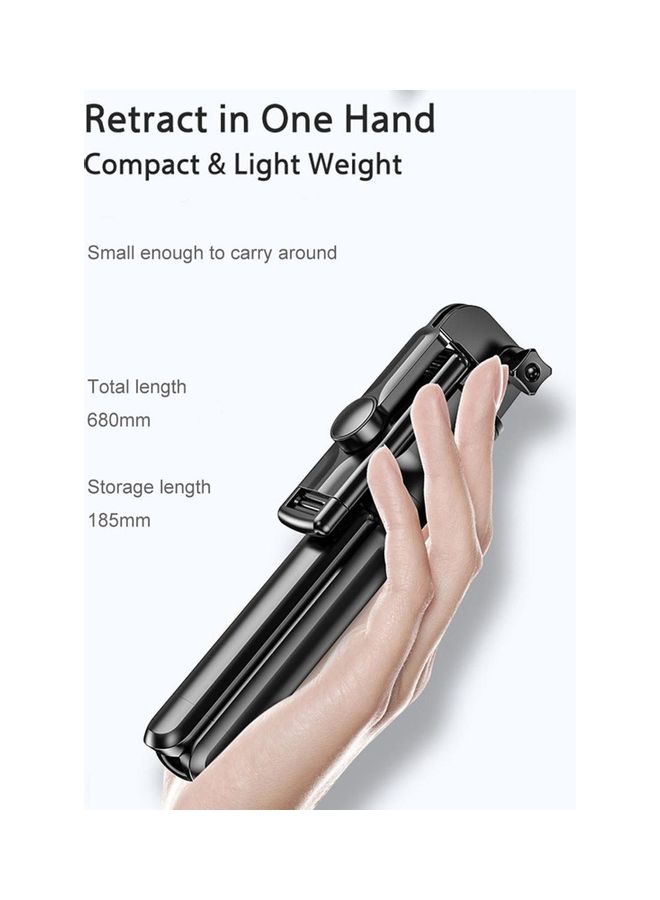 Generic - S03 Tripod BT Selfie Stick with Wireless Remote Multicolour - Image 1