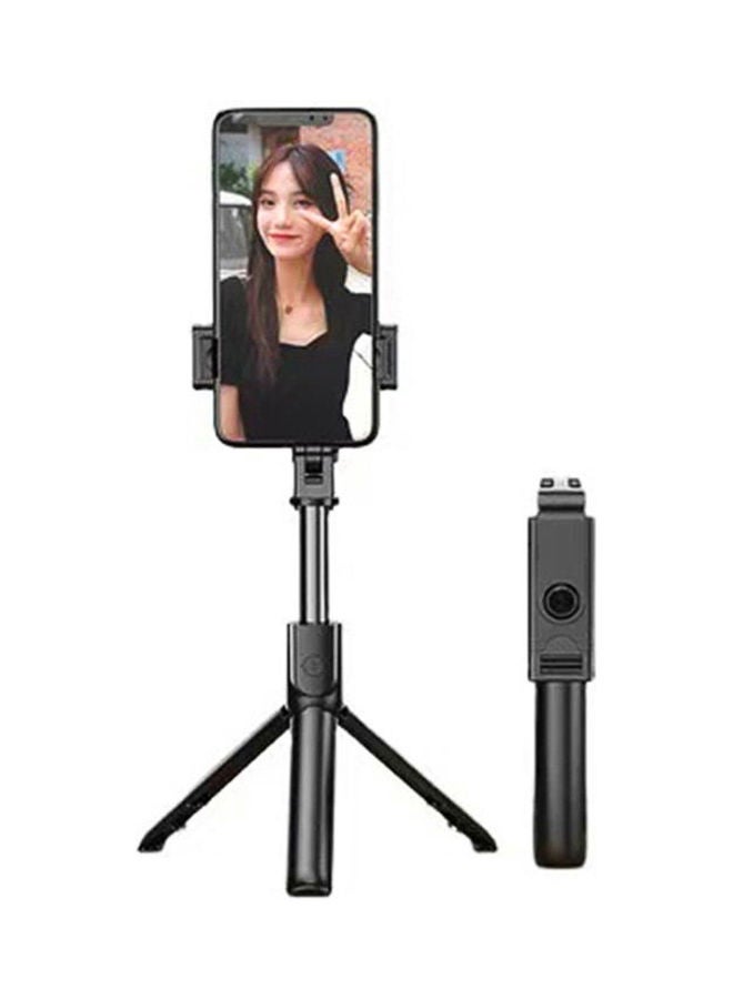 Generic - S02 Selfi Stick with 0.1S Snapshot Extendable and Wireless Remote  Controller Black - Image 1