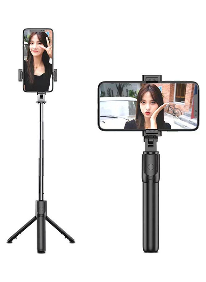 Generic - S02 Selfi Stick with 0.1S Snapshot Extendable and Wireless Remote  Controller Black - Image 1