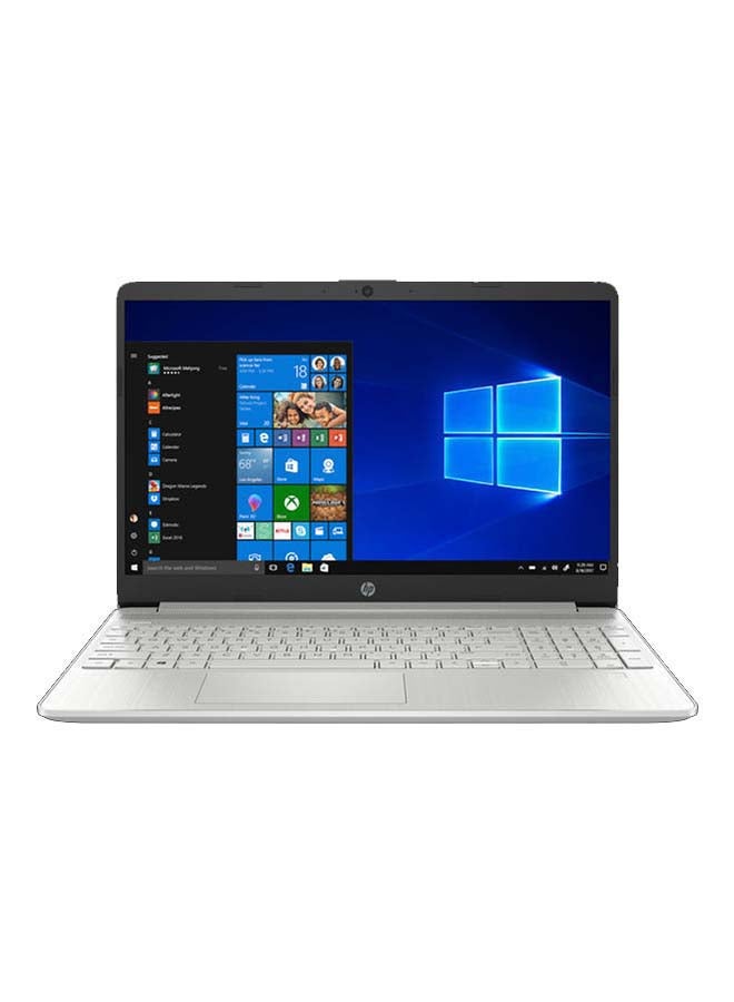 HP 15-DY2035MS Touchscreen (Upgraded Version) Laptop With 15.6-Inch HD Display, Core i3-1115G4 Processer/8GB RAM/128GB SSD/Intel UHD Graphics English/Arabic Natural Silver - Image 1