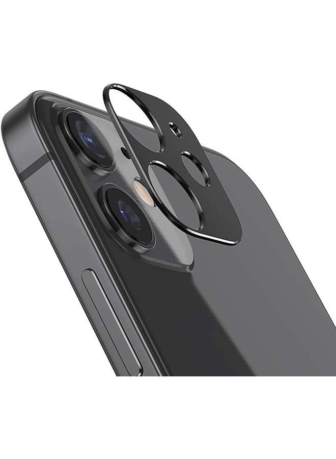 جوي روم حلقة معدنية واقية لعدسة الكاميرا مع واقي من الزجاج المقسّى لهاتف آيفون 12 برو أسود - Image 2