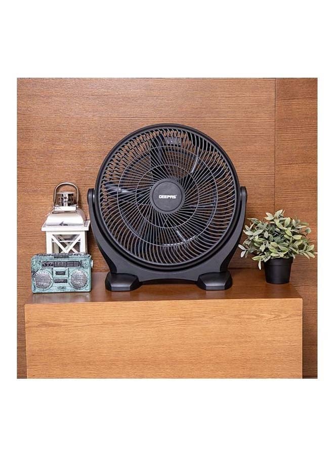 GEEPAS - Personal High Performance Box Fan with 3 Speed Controls and 5 Leaf Blades 180 Degree Adjustable Angle and Efficient Cooling GF21138 Black - Image 1