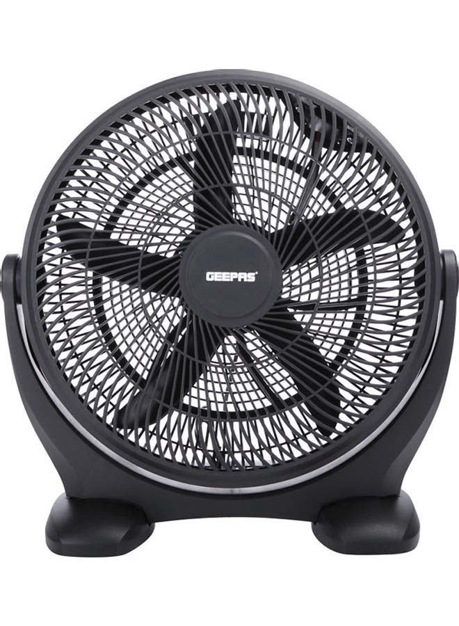 GEEPAS - Personal High Performance Box Fan with 3 Speed Controls and 5 Leaf Blades 180 Degree Adjustable Angle and Efficient Cooling GF21138 Black - Image 1