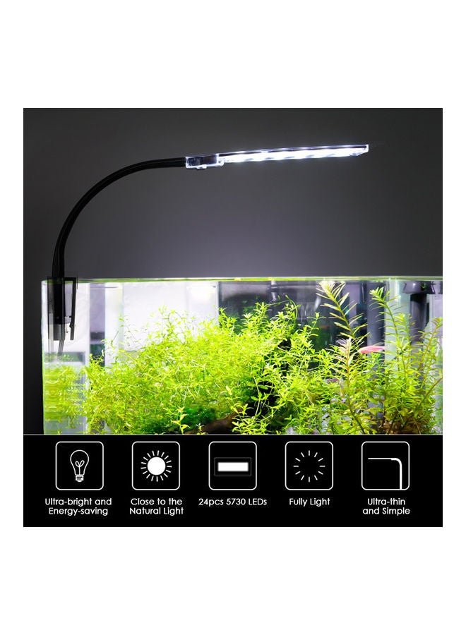 Generic 10W Ultra-thin Aquarium 24-Piece 5730 LED Light Cool White  - Image 4