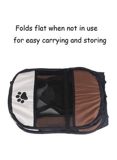 Foldable Pets Play Tent Brown/White/Black 91x91x58cm - v1622098259/N47686831A_5