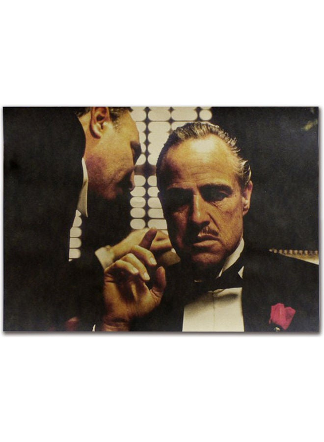 Movie The Godfather Poster Multicolour