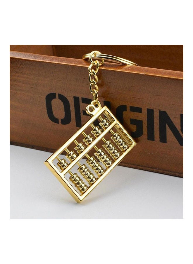 Generic Abacus Counting Frame Keychain Gold  - Image 3
