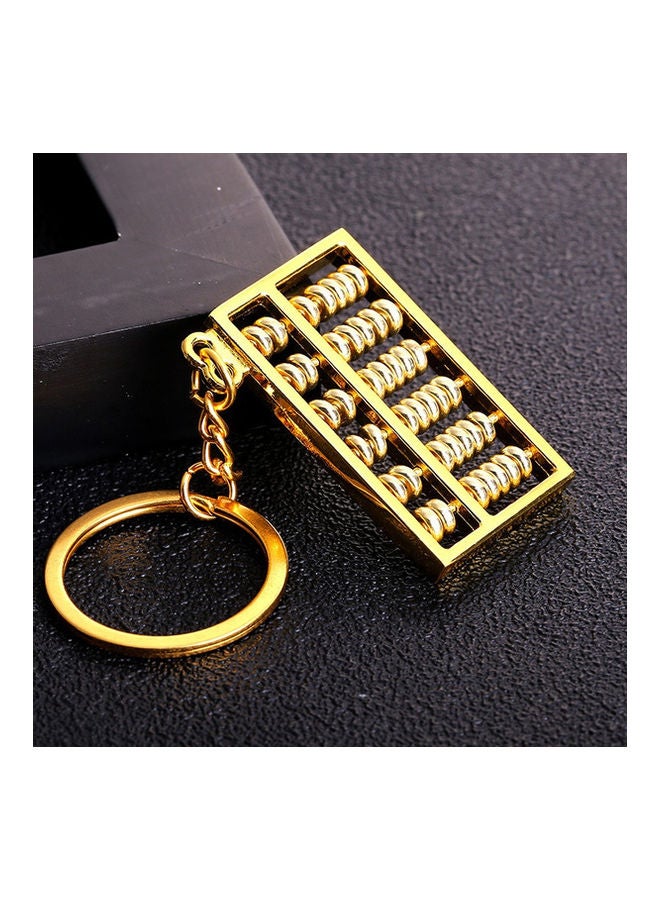 Generic Abacus Counting Frame Keychain Gold  - Image 4