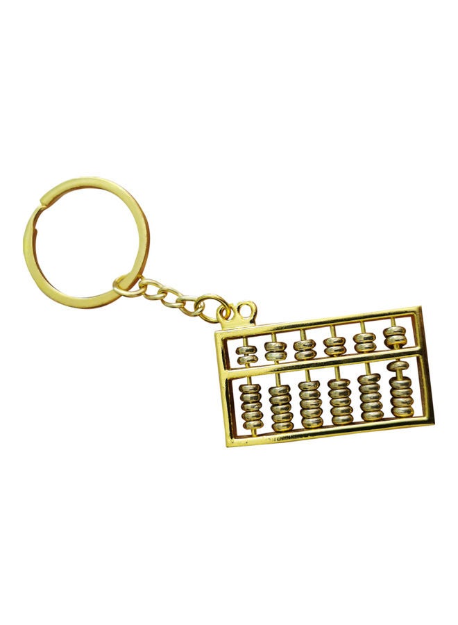 Generic Abacus Counting Frame Keychain Gold  - Image 2