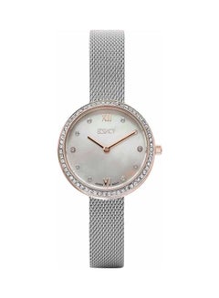 ECSTACY Women's Stainless Steel Strap Analog Wrist Watch - 27 mm - Silver  - Image 1