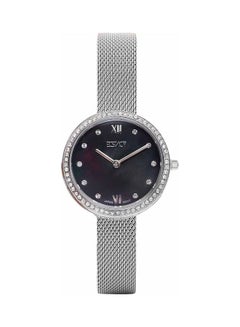 ECSTACY Women's Stainless Steel Strap Analog Watch - 27 mm - Silver  - Image 1