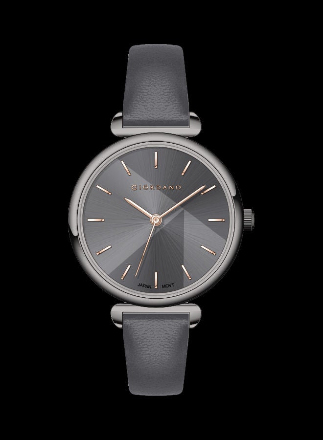 GIORDANO - Women's Analog Wrist Watch with Leather Strap - Image 1