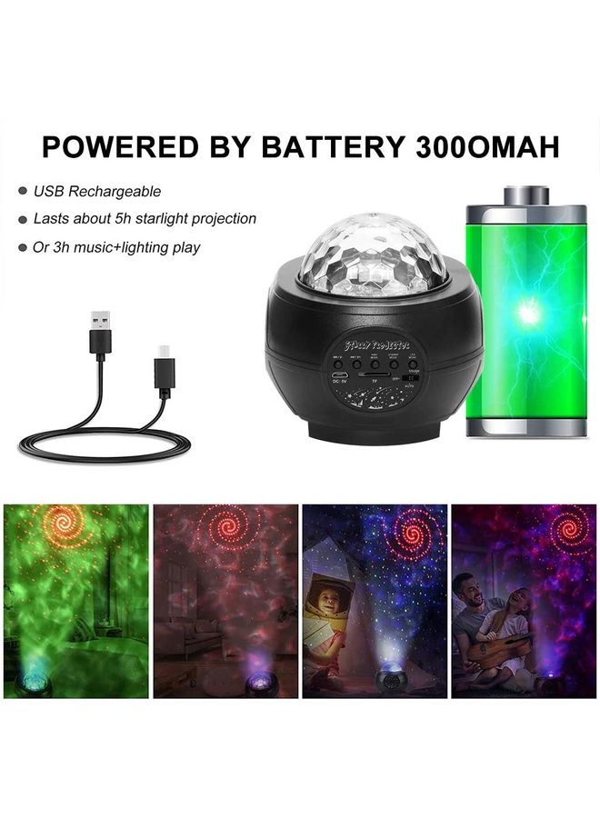 شو وو جهاز بروجيكتور بإضاءة LED ذكية مزود بجهاز تحكم عن بعد متعدد الألوان - Image 2