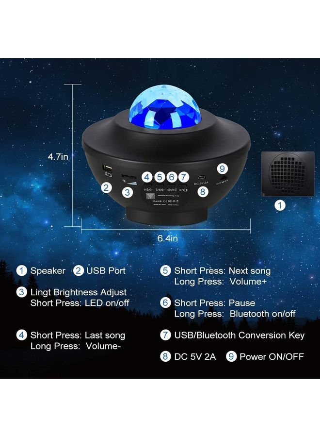 XiuWoo Remote Control LED Smart Projector Light Multicolour - Image 4