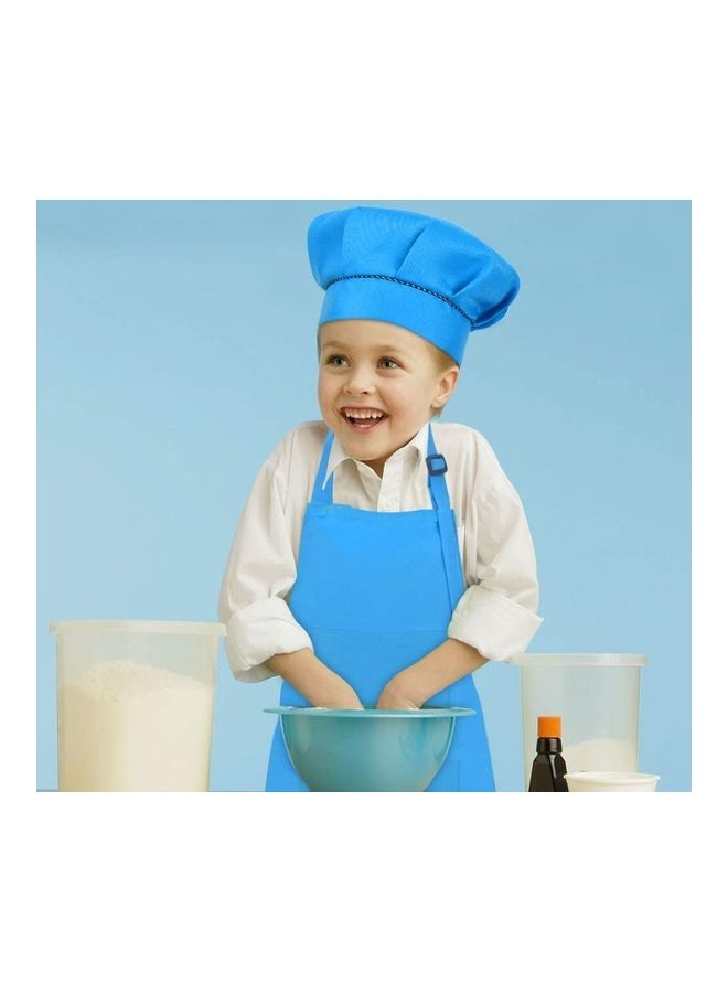 XiuWoo 2-Piece Kids Aprons with Chef Hat and Sleeve Set  - Image 4