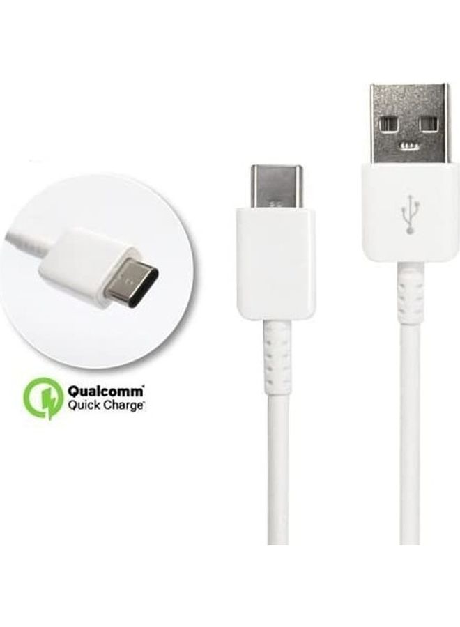 ICS USB to Type-C Charging and Transfer Cable White - Image 1