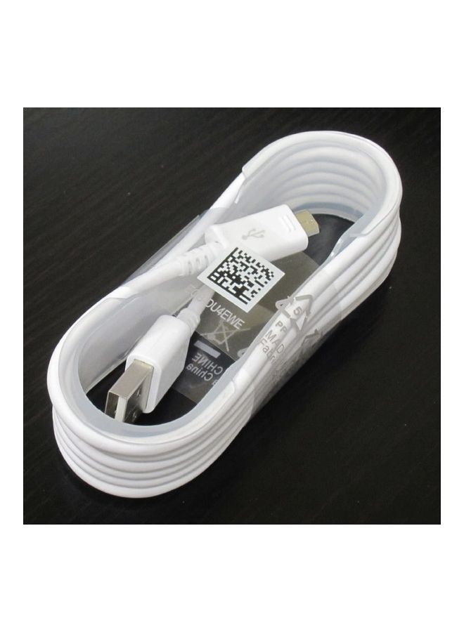 ICS Micro-USB Cable Cord for Samsung Galaxy S4 Note2 White - Image 2