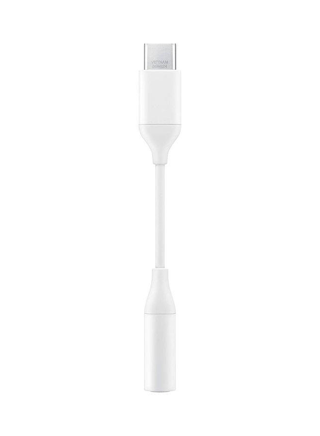 ICS Headphone Jack Adapter For Samsung Note10 And Note10+ White - Image 2