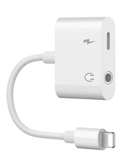 Headphone Jack Adapter For iPhone White