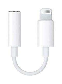 Lightning Headphone Jack Adapter Apple iPhone White