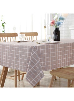 Waterproof PVC Table Cloth Brown/White 40x60cm - v1622100681/N47689426A_1