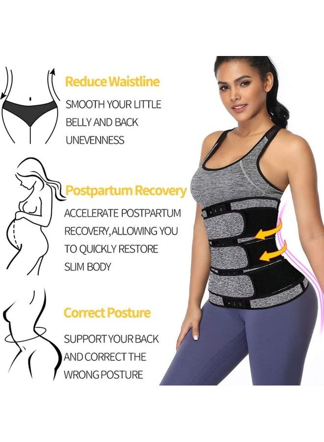 XiuWoo Waist Trainer Belt Adjustable Neoprene Fitness Training S (23.6-25.6)cm - Image 3