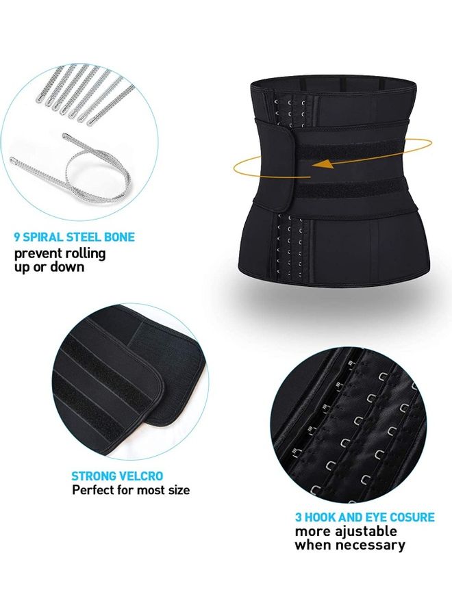 XiuWoo Waist Trainer Trimmer Sauna Sweat Belt Shapewear L - Image 4