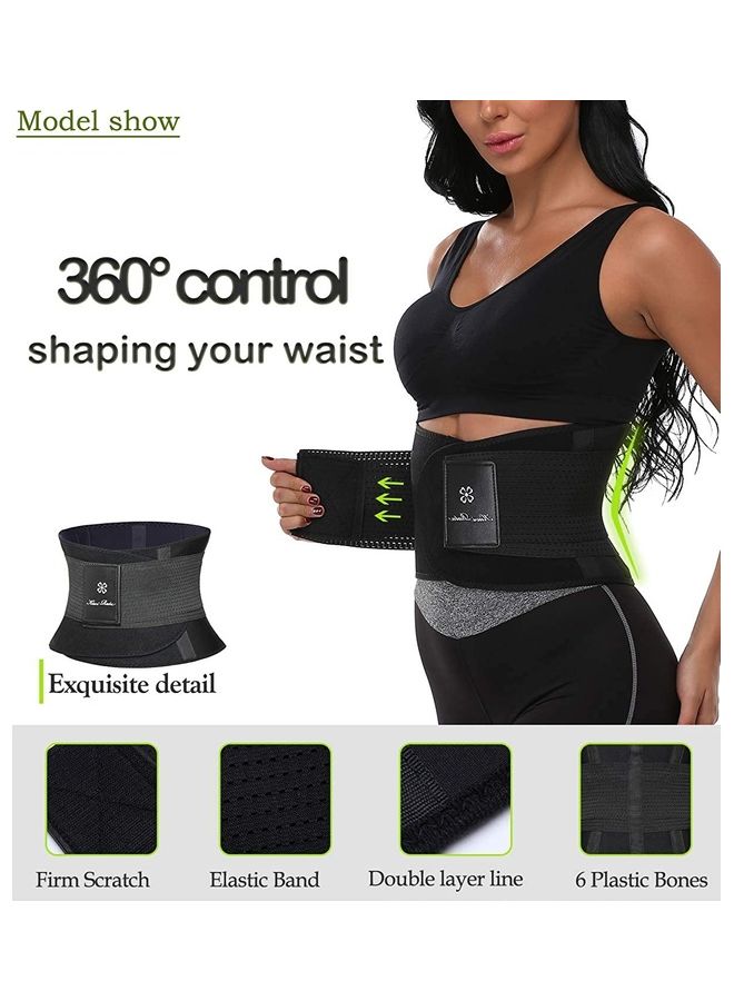 XiuWoo Waist Trainer Trimmer Sauna Sweat Belt Shapewear (Fit Waist 27.5-31.5 inch)Medium - Image 5