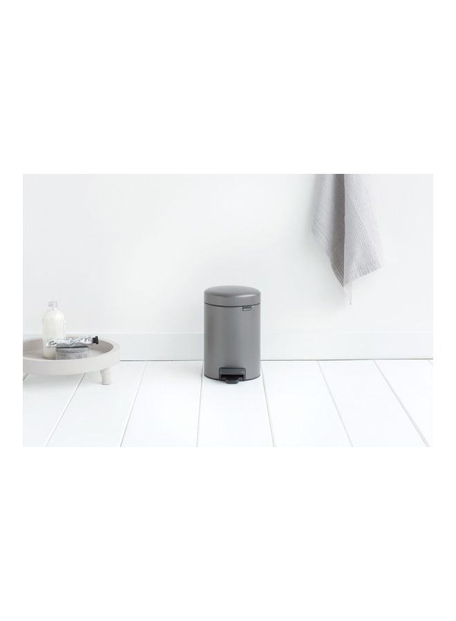 brabantia - Pedal Bin Newicon With Plastic Inner Bucket Platinum 3Liters - Image 1