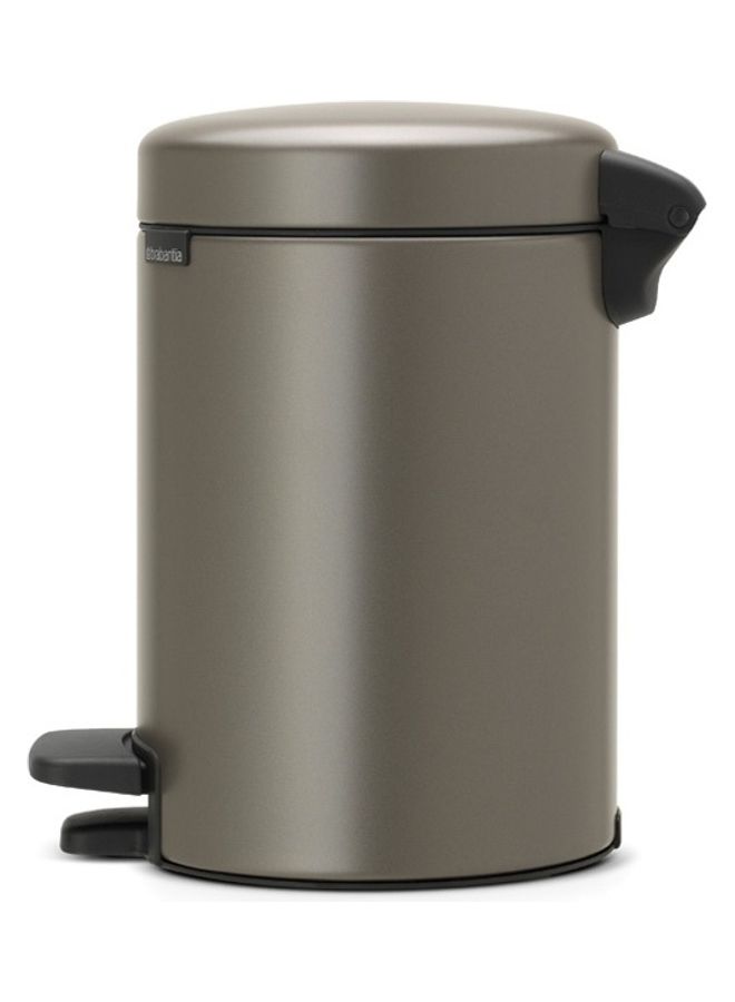 brabantia - Pedal Bin Newicon With Plastic Inner Bucket Platinum 3Liters - Image 1
