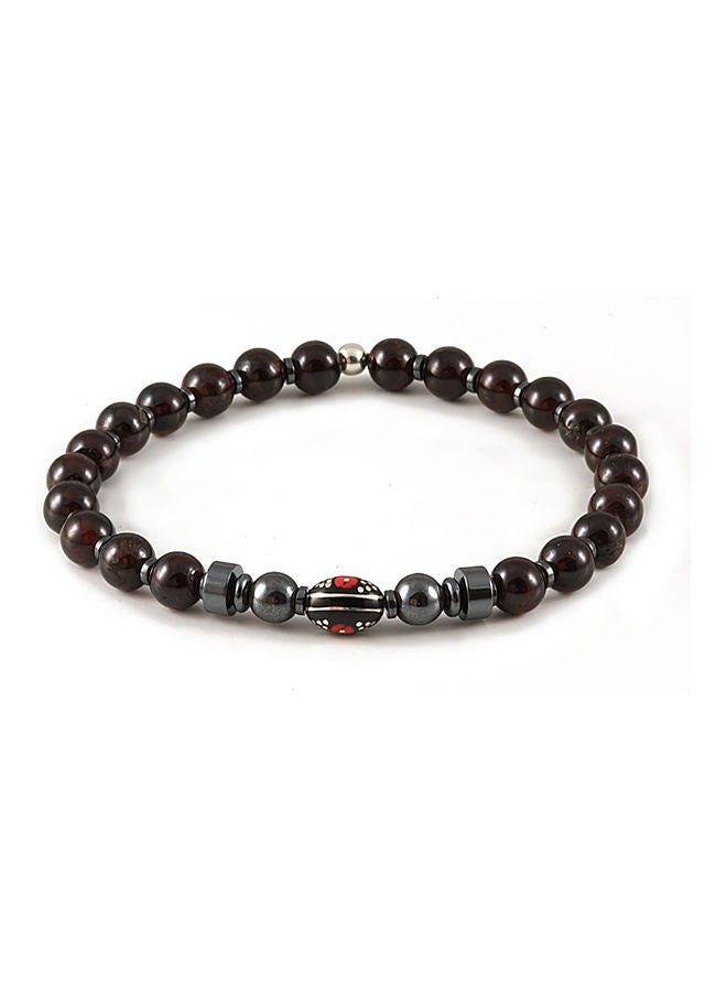 Garnet Bracelet with Sterling Silver components  - Image 1