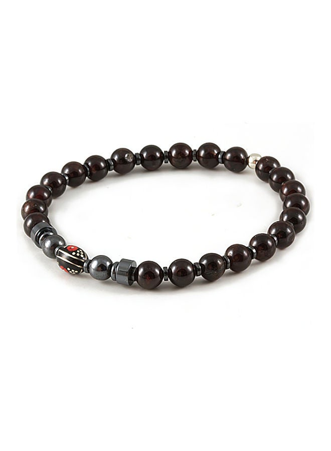 Garnet Bracelet with Sterling Silver components  - Image 2